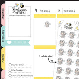 Angry Planner Girl Stickers