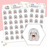 Anxious Planner Girl Stickers