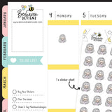 Sad Planner Girl Stickers