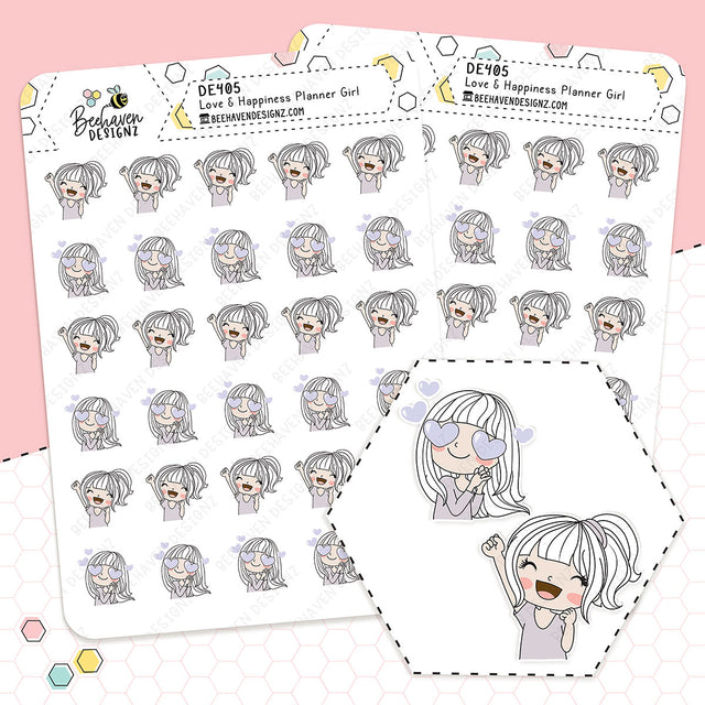 Happy Planner Girl Stickers