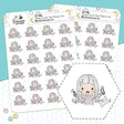 Study Planner Girl Stickers