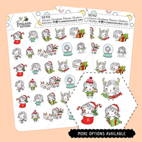 Unicorn Christmas Stickers