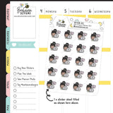 Get It Done Planner Girl Stickers