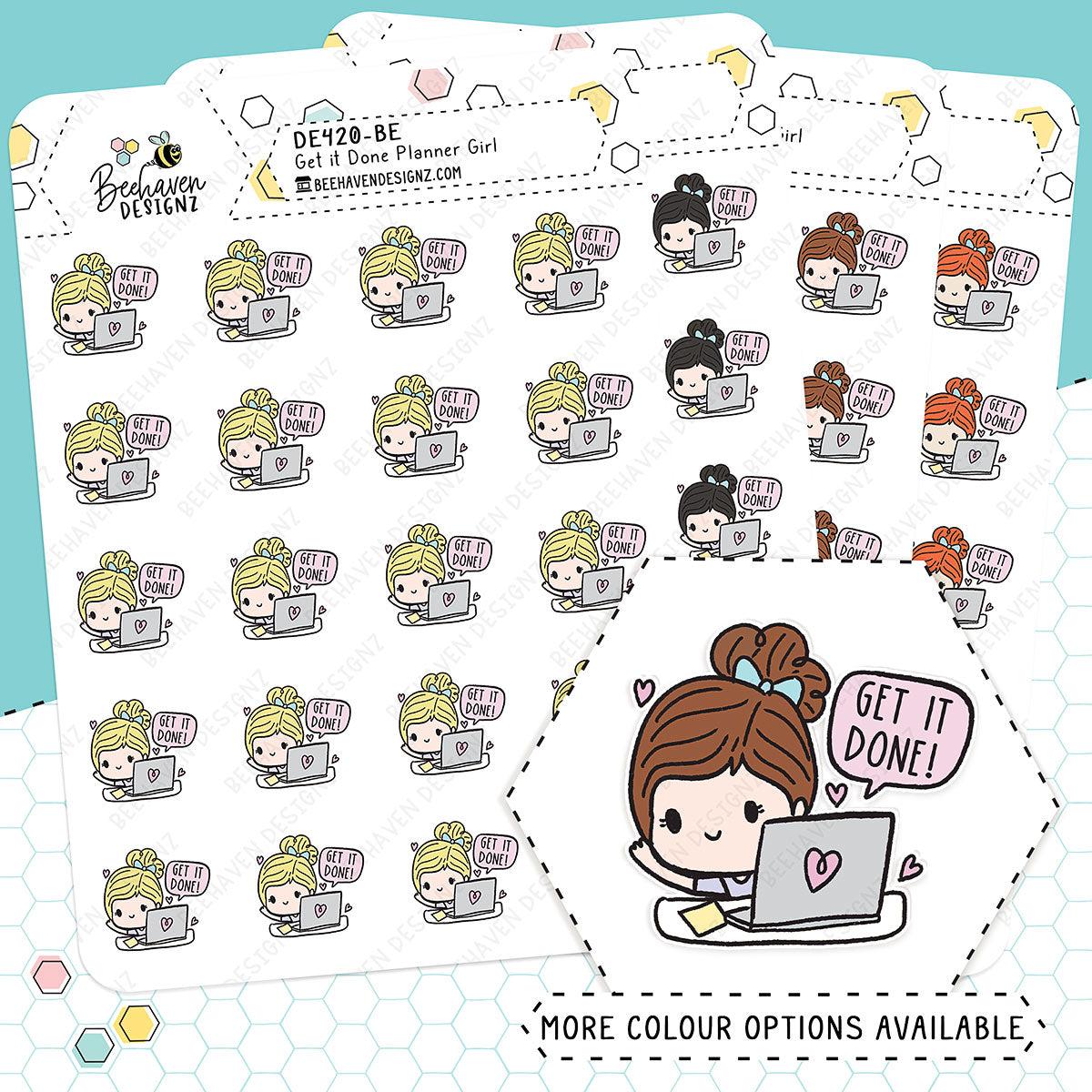 Get It Done Planner Girl Stickers