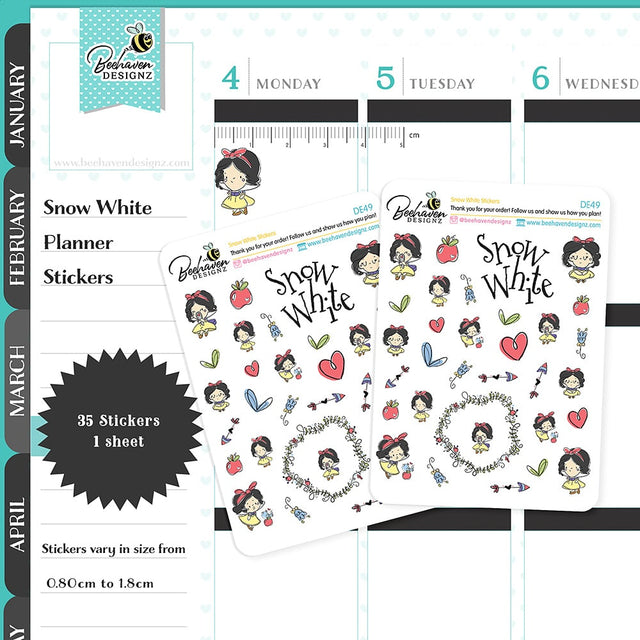 Snow White Stickers