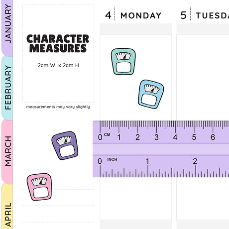 Sticker size guide