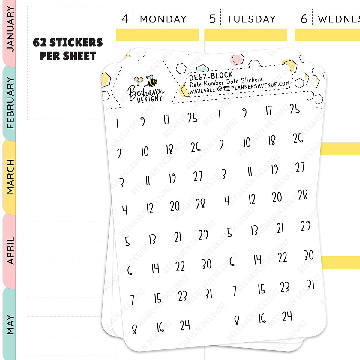 Date Planner Stickers