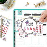 Shark Week Period Planner Stickers