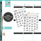 Work Girl Planner Stickers