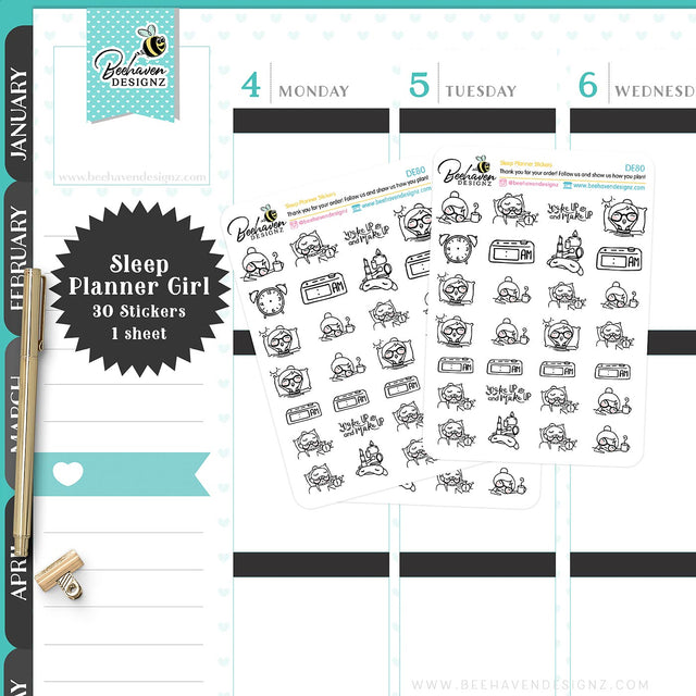 Sleep Planner Stickers