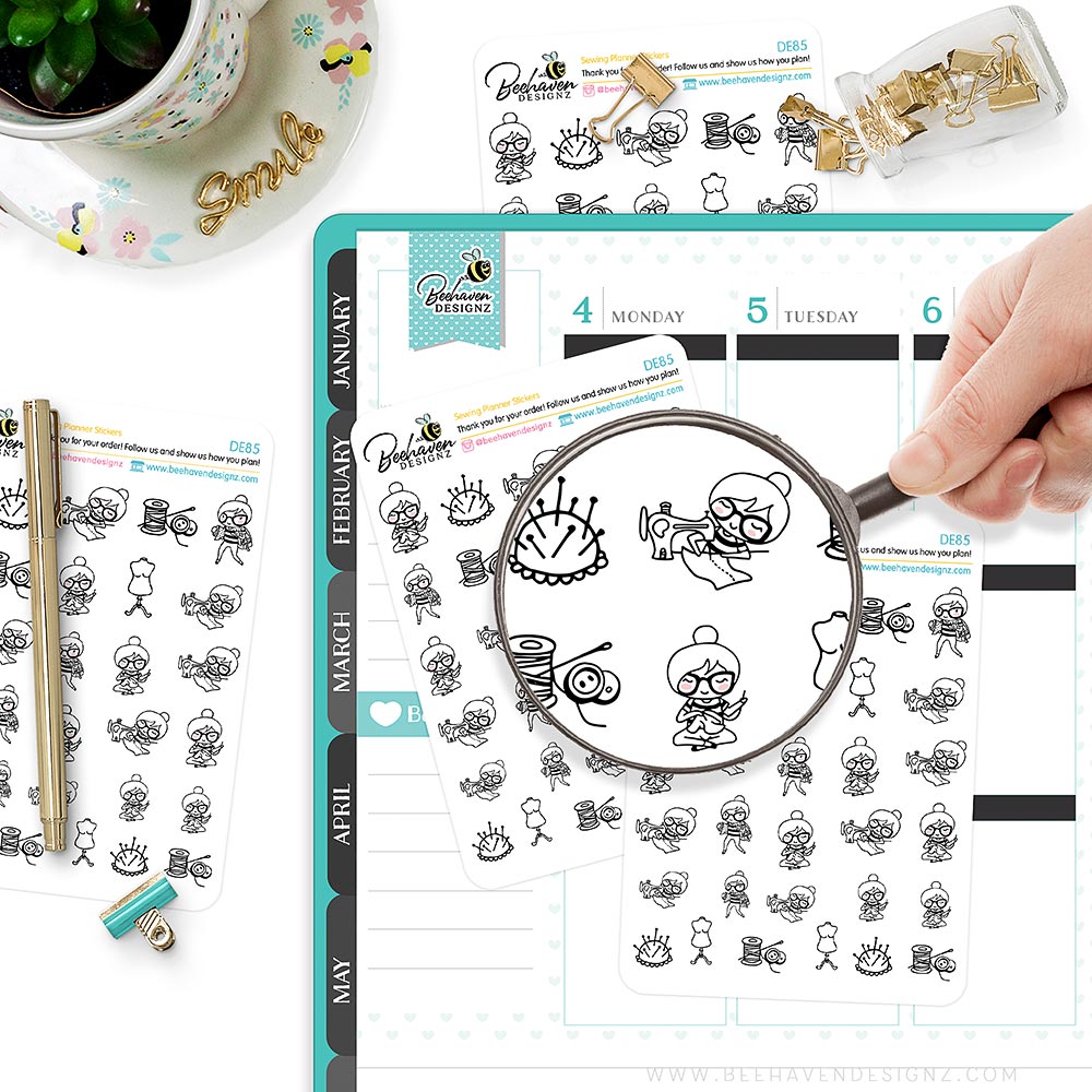 Sewing Planner Stickers