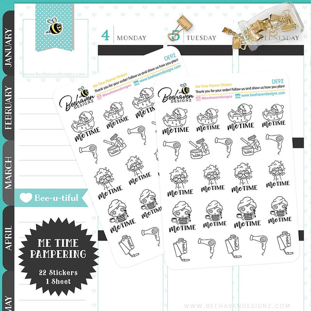 Me Time Planner Stickers