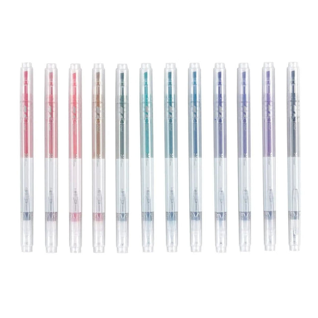 Erin Condren Dual Ink Dual Tip Markers Highlighters - Gem 12 pack