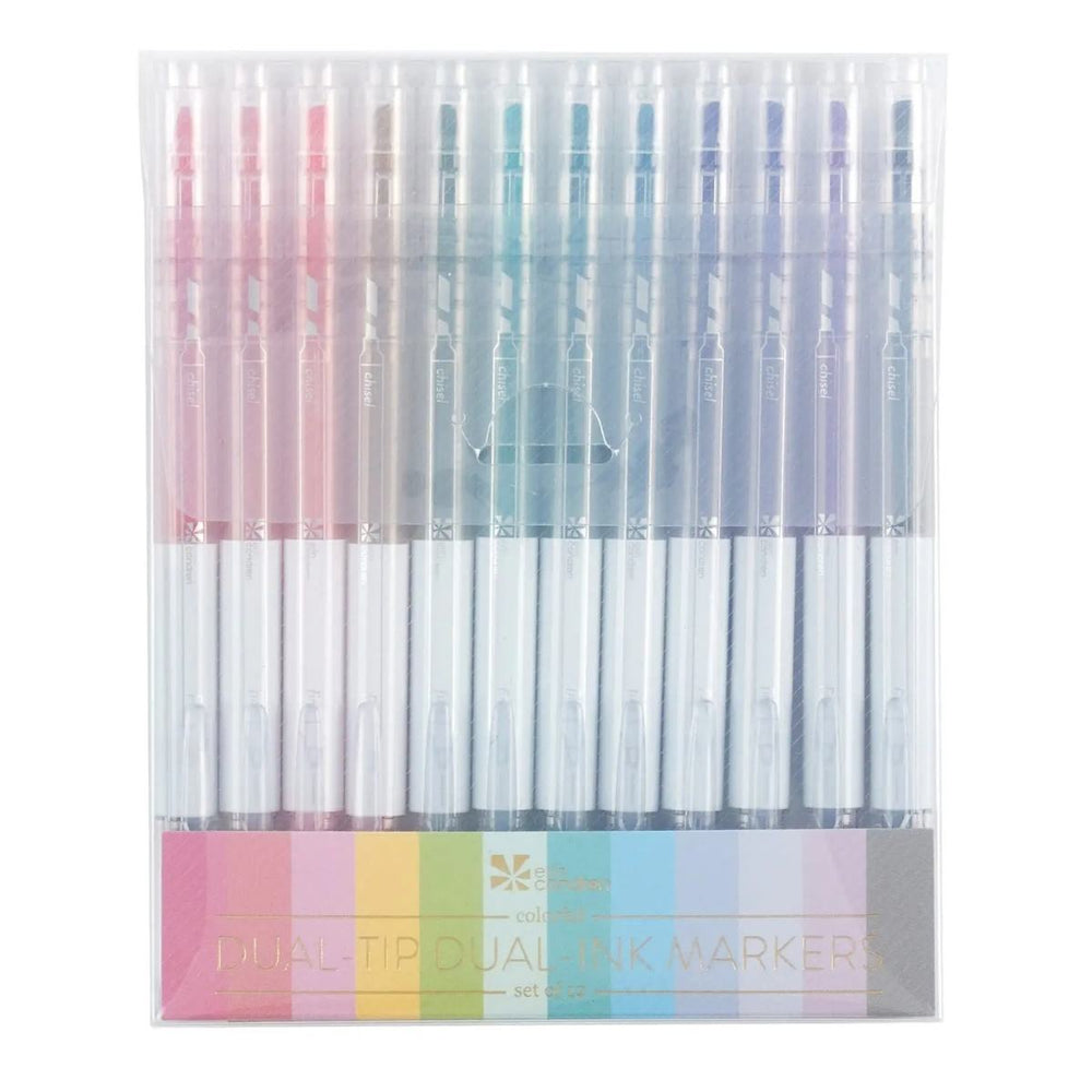 Erin Condren Dual Ink Dual Tip Markers Highlighters - Gem 12 pack