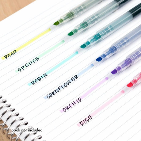 Erin Condren Dual Ink Dual Tip Pastel Highlighter Pens - 6 pack
