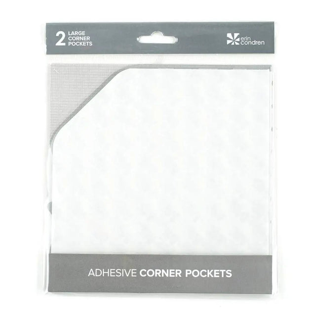 Erin Condren Clear Sticky Corner Pocket - Large