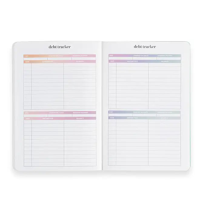 Erin Condren 2023 Budget Petite Planner Book - Colour Blends