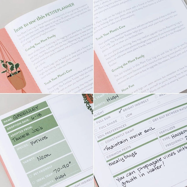 Erin Condren Plant Journal Petite Planner