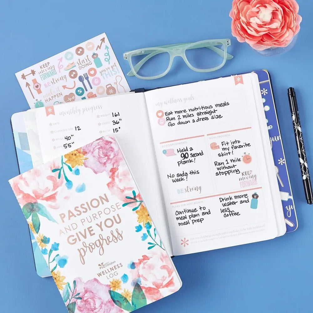 Erin Condren Wellness Watercolour Bloom Petite Planner