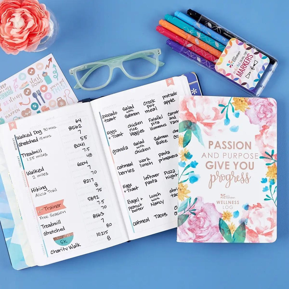 Erin Condren Wellness Watercolour Bloom Petite Planner