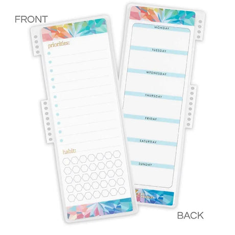 Erin Condren Priorities Half Dashboard Kaleidoscope - Snap-In