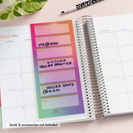 Erin Condren Weekly Colourblends Schedule Snap-In Dashboard
