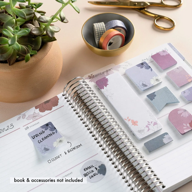 Erin Condren Sticky Notes In Bloom Stylized - Snap-in