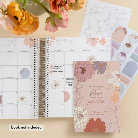 Erin Condren In Bloom Sticker Book local australian stockist