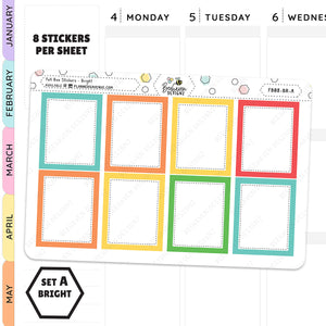 Colourful Full Box Planner Stickers