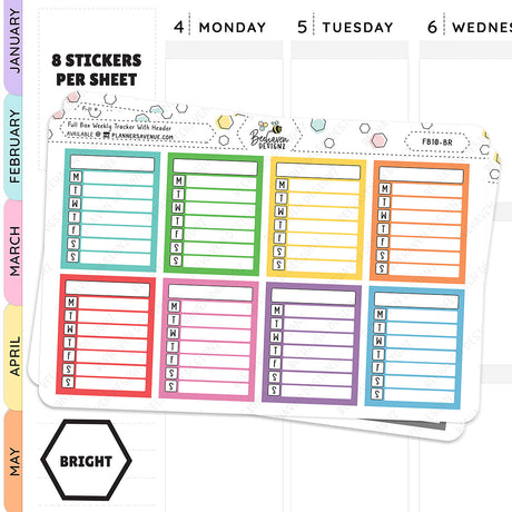 5 Habit Tracker Planner Stickers for MakseLife Planners R28 – Knockout  Print Shop