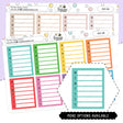 Weekly Tracker Planner Stickers