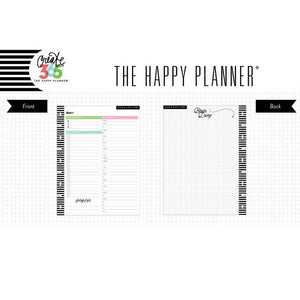 Happy Planner Classic Daily Fill Paper - Checklist Lined + Daily