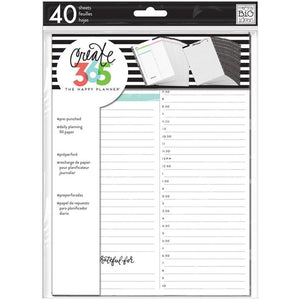 Happy Planner Classic Daily Fill Paper