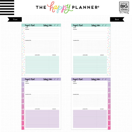 Happy Planner Classic Project Note Paper | Graph Grid - Lined