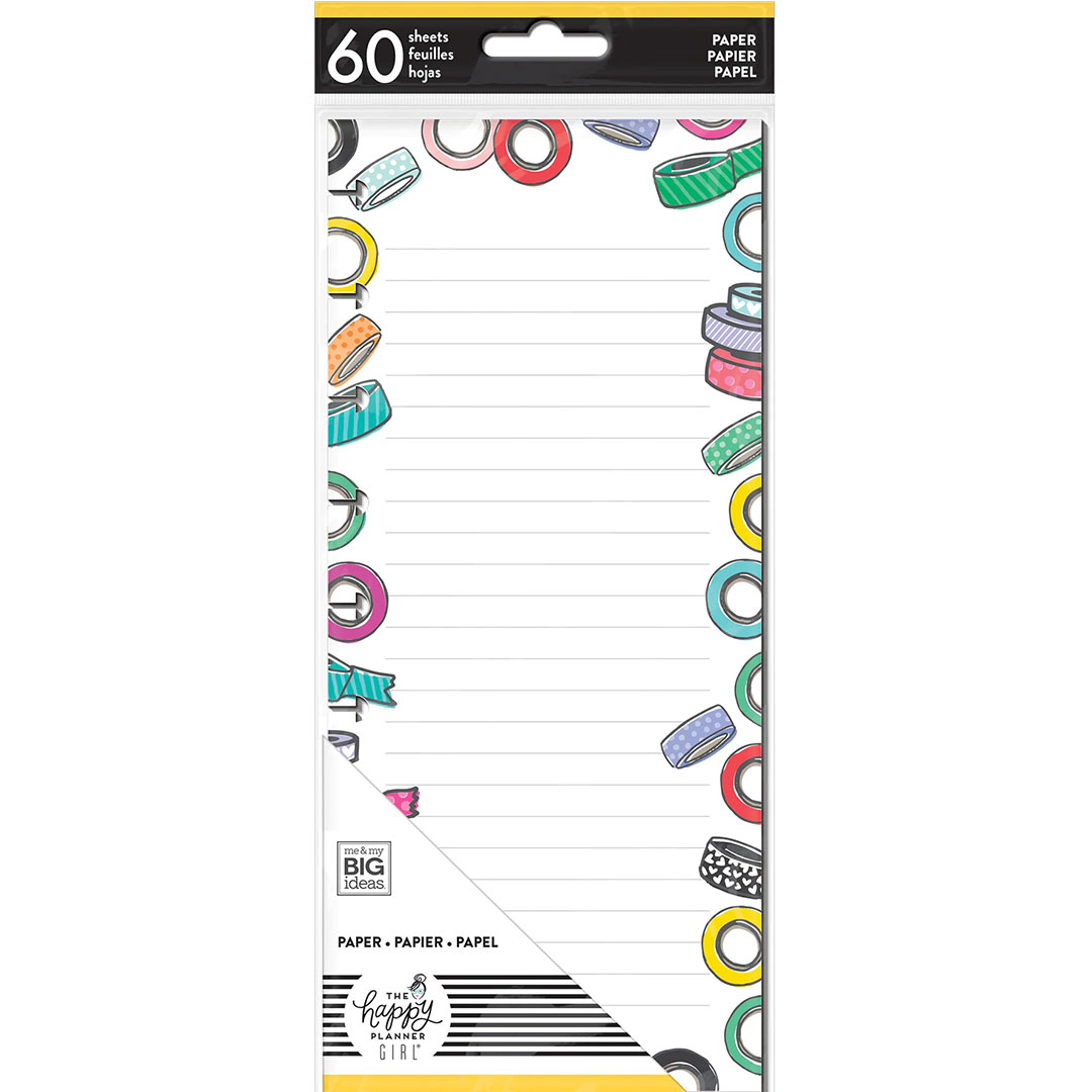 Happy Planner Miss Maker Fill Paper SKINNY CLASSIC - Lined