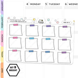 Post Note Washi Planner Stickers