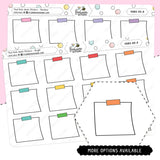 Post Note Washi Planner Stickers