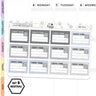 Currently Reading Half Box Planner Stickers