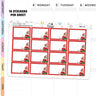 Girl Elf Christmas Red Planner Sticker