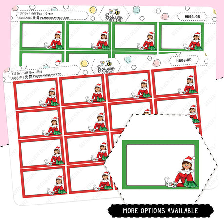 Girl Elf Christmas Planner Sticker