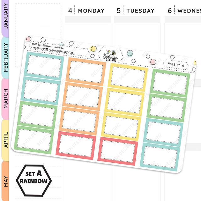 Half Box Planner Stickers