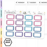 Scallop Half Box Planners Stickers