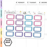 Scallop Half Box Planners Stickers