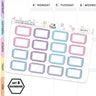 Scallop Half Box Planners Stickers