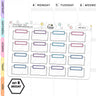 Stitched Half Box Planner Stickers