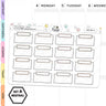 Stitched Half Box Planner Stickers