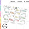 Stitched Half Box Planner Stickers