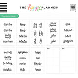 Happy Planner Organisation Labels