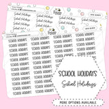 School Holidays Stickers