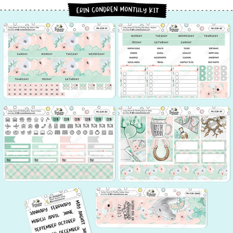 Lucky Charm Erin Condren Monthly Sticker Kit